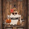 Cartoon Pattern Ghost Door Hanging Rustic Style Halloween Hanging Plaque  Front Door