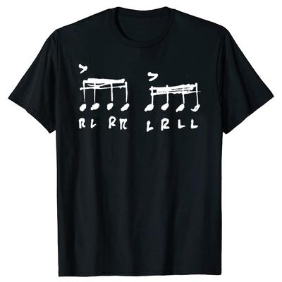 Lustig Das Paradiddle Erfolg RLRRLRLL T-Shirts Männer Frauen Baumwolle Humor Streetwear T-Shirt Kurzarm Unisex Lockere Kleidung