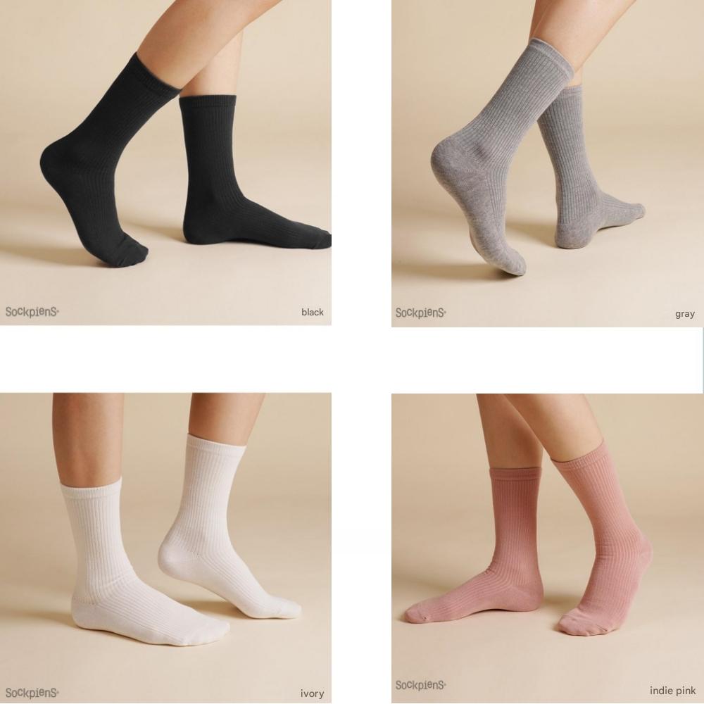 Sockpiens Women's Premium Long-Long(Calf : 20cm) Socks[6~8(US) 3.5~5.5(UK)37~39(EU)] 8-Pair Set