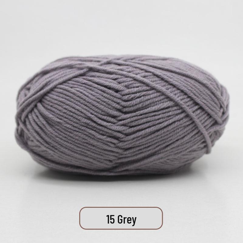 5-Strand Milk Cotton Yarn Scarf & Hand-Knitted Hat Yarn - Baby Soft, Medium Thickness, Free Shipping