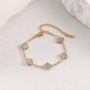 Bracciale Mini Quadrifoglio Madreperla 9mm Lussuoso e di Alta Gamma per Donna Resistente al Colore