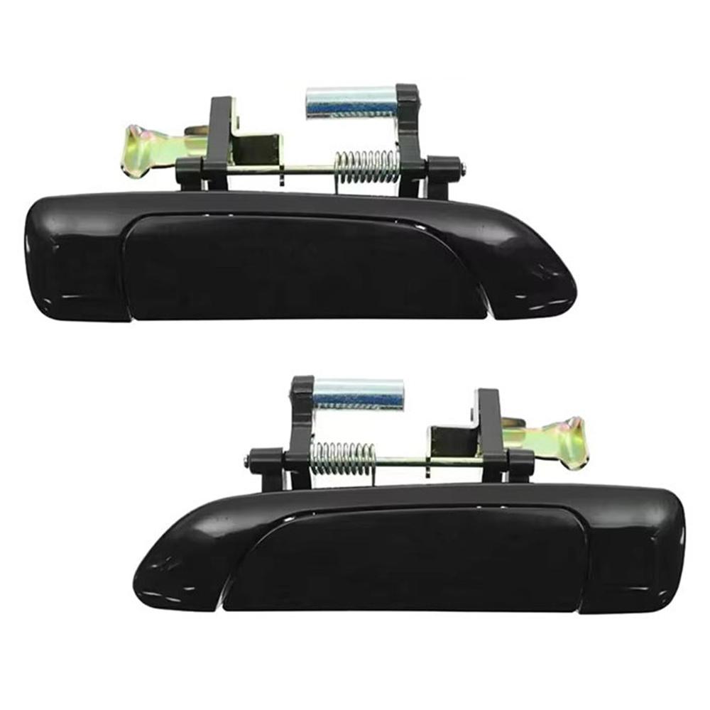 4pcs Front & Rear Outside Door Handles Black For Honda Civic 2001-2005 Sedan
