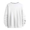 Men Casual Thick Warm Sweatshirt Fall Winter Letter Print Round Neck Long Sleeve Loose Soft Top