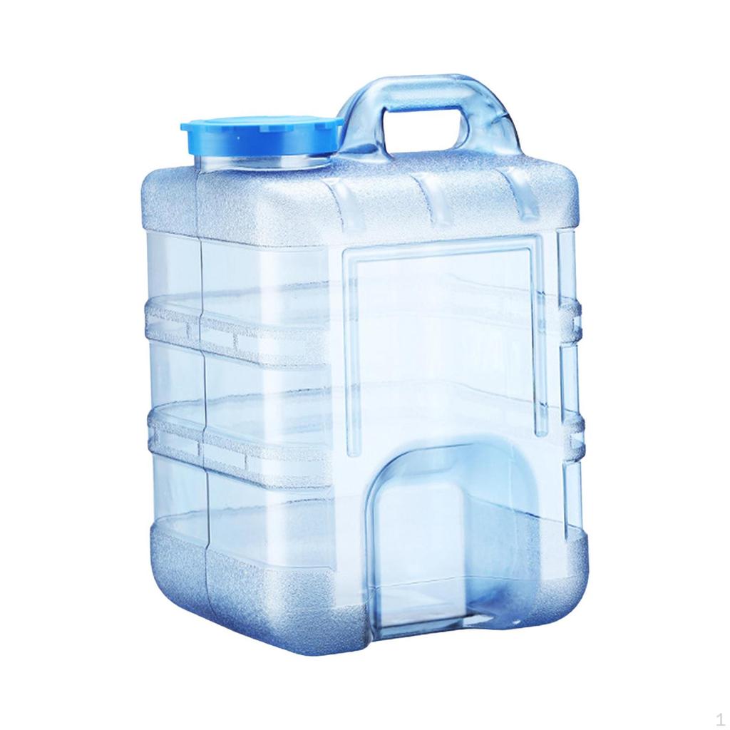Camping Water Container Bucket Leakproof with Hole On Lid Empty Portable Bottle Jug for