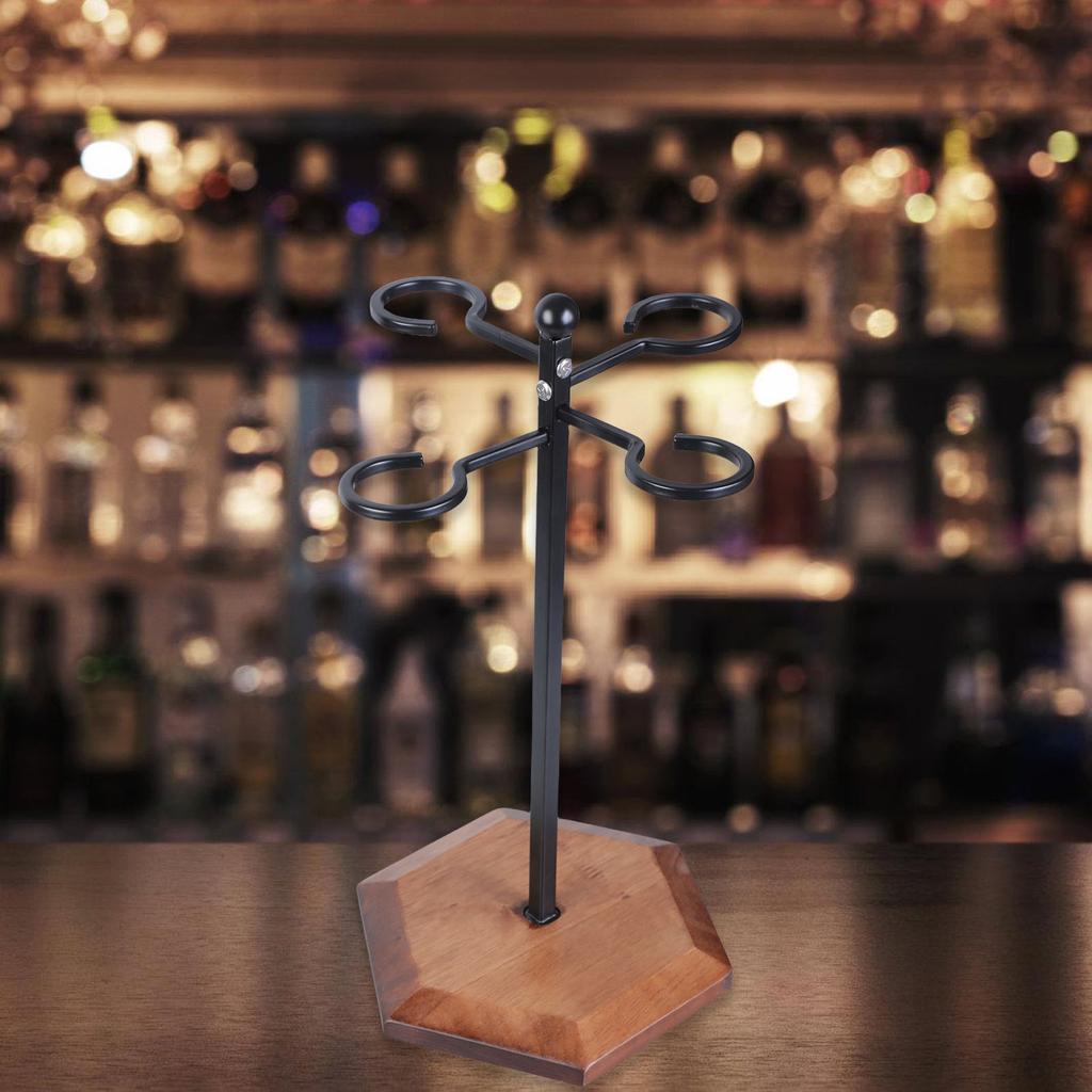 Stabiler Metall-Weinglasständer mit breiter Basis Robuster Glashalter für Stabilität Perfekt für den Esstisch zu Hause oder für Veranstaltungen