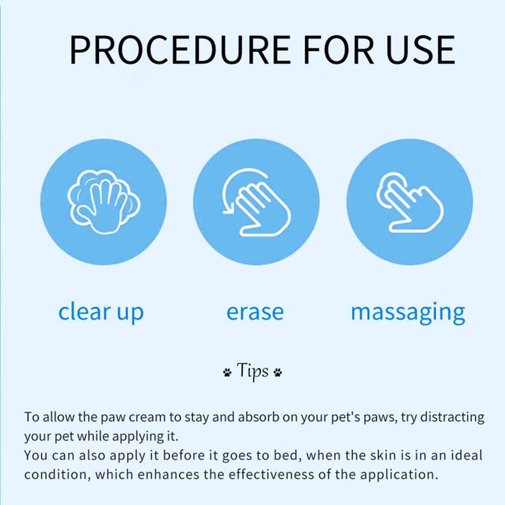 Paw Balm For Cats 50g Cat Dog Paw Protective Cream Pet Nose Protector Moisturizer Pet Crack Feet Repair Accessories For Cats