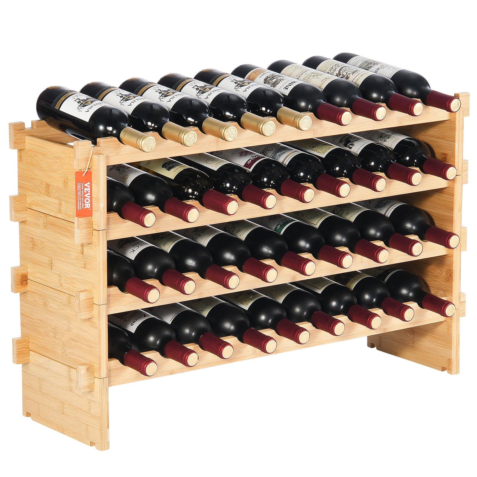VEVOR 36 Bottle Stackable Modular Wine