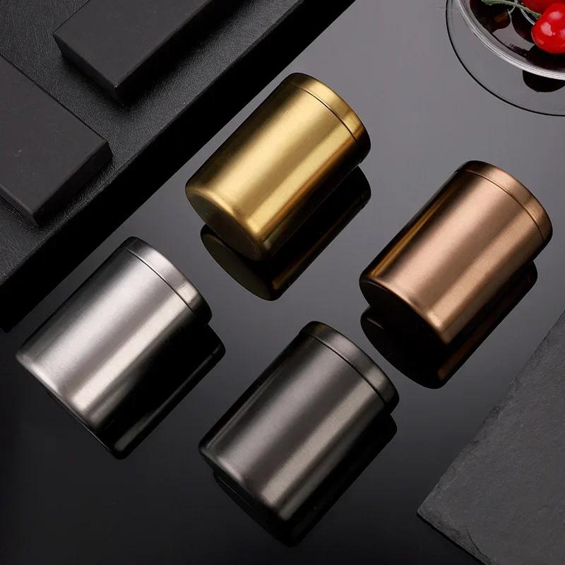 Stainless Steel Toothpick Container Creative Simple Portable Toothpick Container Cotton Toothpick Container Storage Box for Home