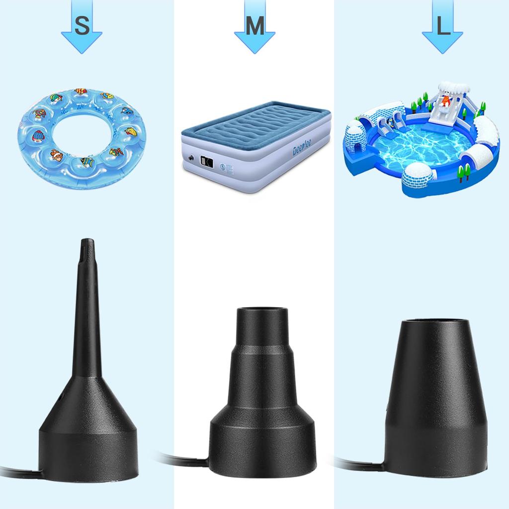 Deeplee Electric Air Inflate Outlet for Home Air Vinyl and Inflatable 130W Power Includes Dedicated PSE and Japanese Instruction Manual Included Pump,