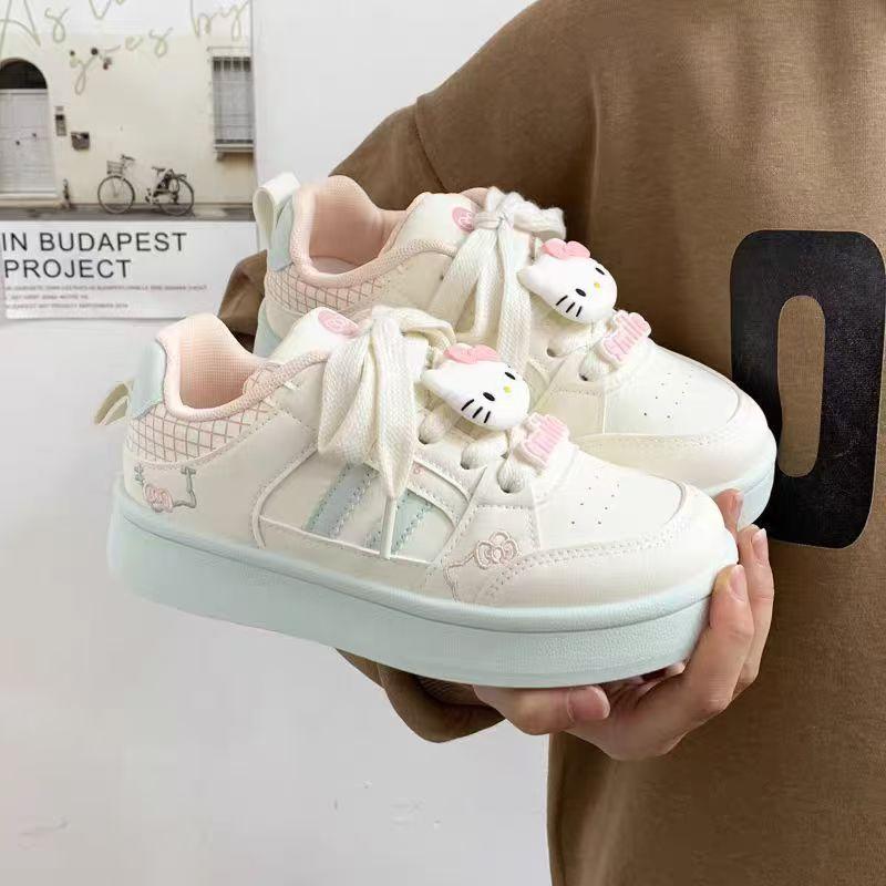 Girls' sneakers, new spring/autumn styles, children's shoes, for older kids and students, white sneakers, versatile and trendy