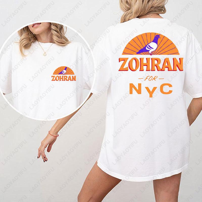 Zohran Mamdani for New York City Cotton Shirt NYCs Mayor 2025 Graphic T Shirts Political Campaign Unisex Tees High Quality Tops
