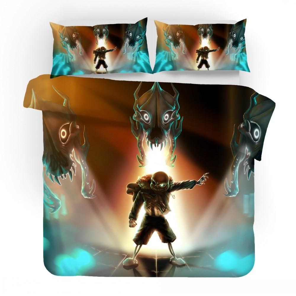 

3D Game Undertale Sans Bedding Set Bedroom Decor High Quility Duvet Cover Home Textile Quilt Cover For Boy Girl Children Gifts EU single(135x200cm)