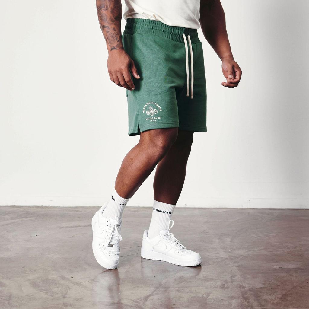 Men's Summer Drawstring Fitness Sports Short Pants Loose Casual Cotton Running Shorts with Pockets