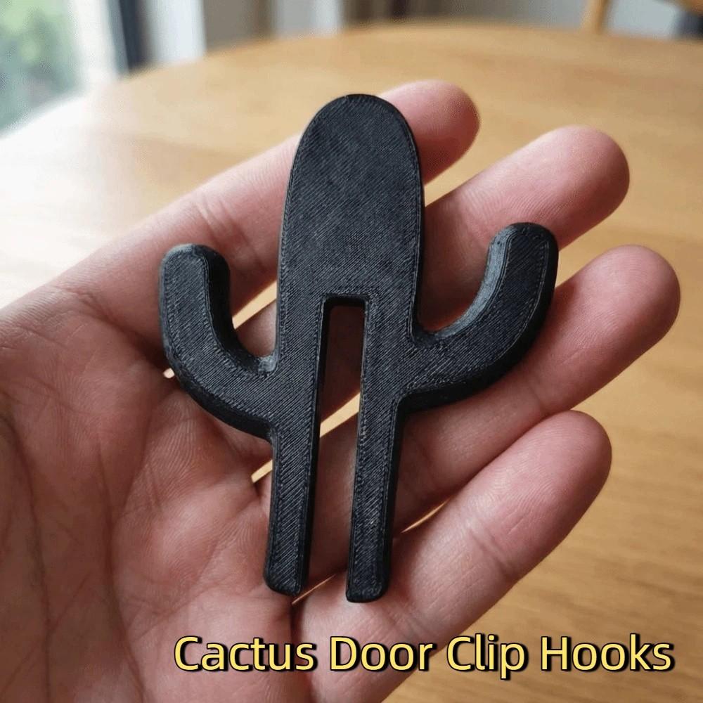 5PCS Multifunctional Cactus Door Clip Hooks Plastic Shower Hooks Door Mounting