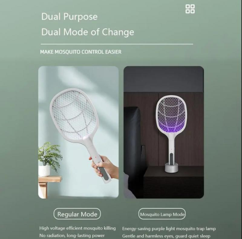 8-Lamp Electric Mosquito Swatter USB 2 In 1 Fly Swatter Household Mosquito Killer Lamp Strong Mosquito Attractant Mosquito Trap
