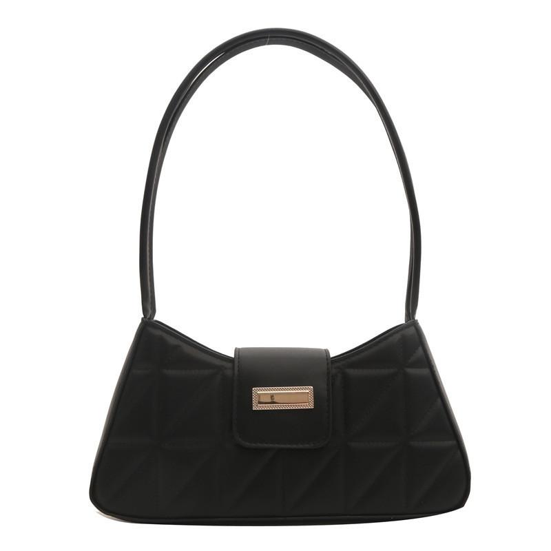 Stylish Chic Quilted Pu Leather Shoulder Bag For Women Trendy Small Square Bag