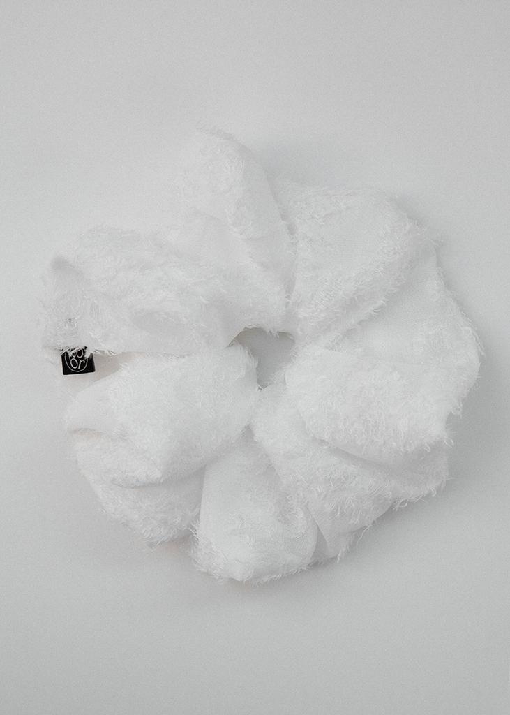 Voor Lace Flower Scrunchie_Large_White