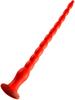 Stretch Worm Long Dildo No. 6 - 60 X 6cm Red - Stretch Worm - Large Dildo - Length + 40cm