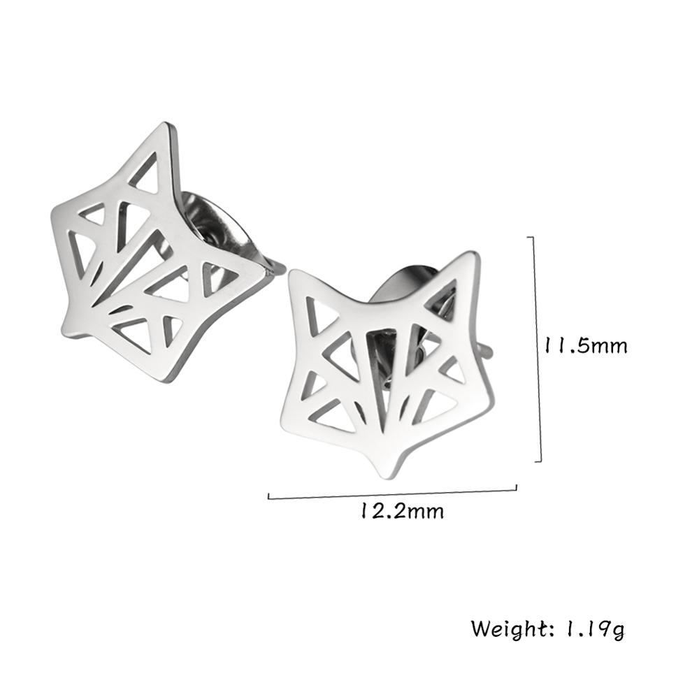 

Teamer Fox Necklace Stainless Steel Chain Choker for Women Gold Plated Fashion Cute Animal Pendant Stainless Steel Jewelry Gifts 45-50 cm