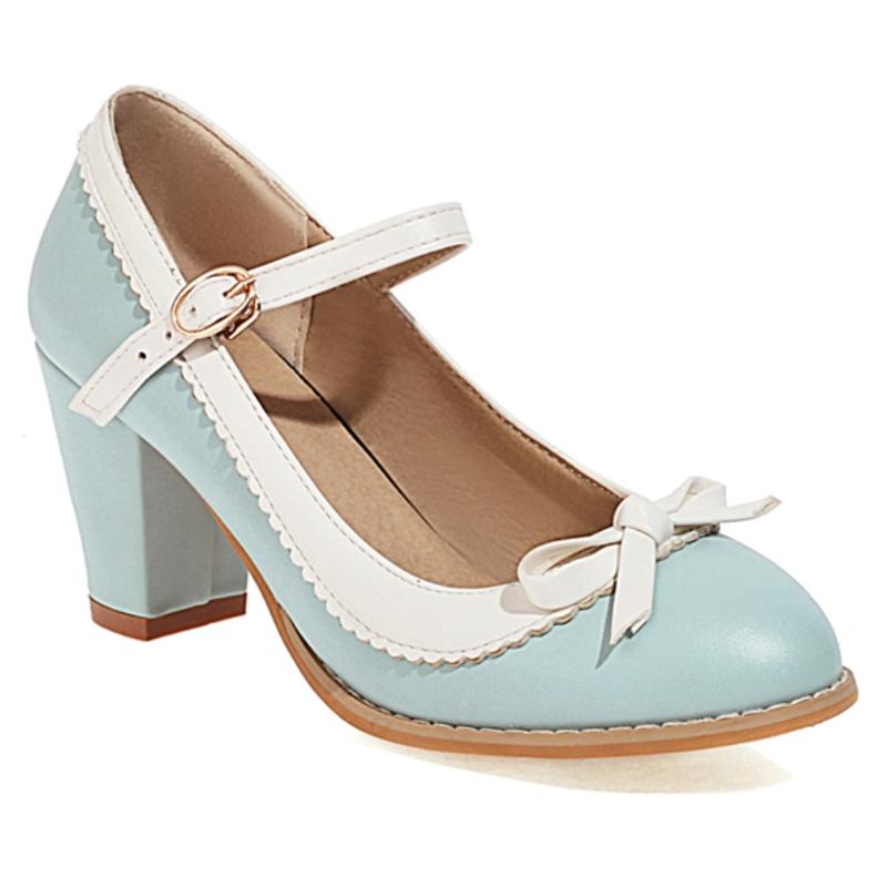 Women's High Heels Loafers Shoes Fashion White Black Blue Red Heeled Party Wedding Shoes Female Dress Pumps Big Large Size 45