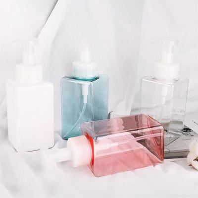 Dispenser Soap Foam Foaming Pump Empty Square Bottle Plastic Travel