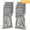 10pcs shoe storage bag - Non woven dust-proof travel shoe box, transparent design with drawstring closure
