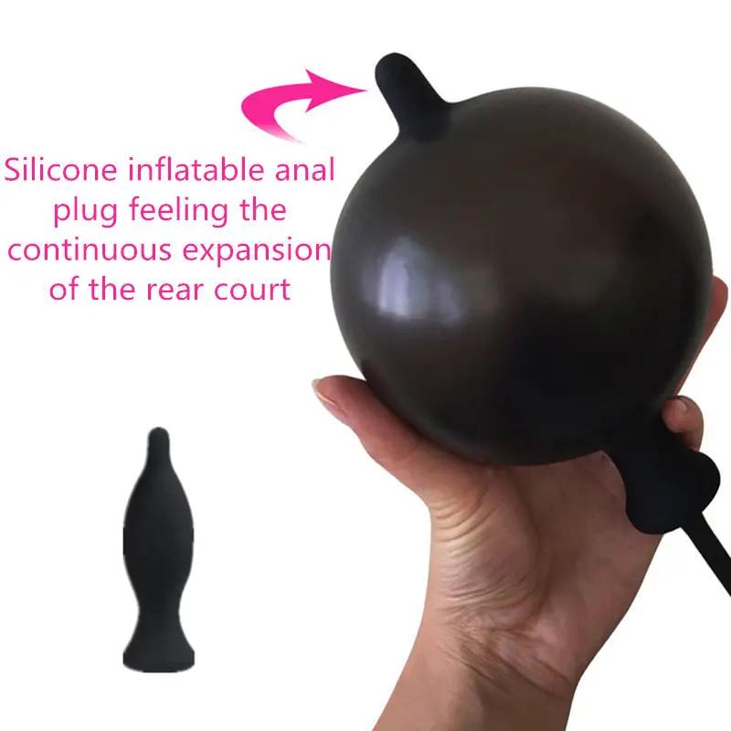 BDSM Aufblasbarer Analplug Butt Plug Anal Dilatator Anus Extender Sexspielzeug G-Punkt Stimulator Prostata Massager Sexspielzeug für Erwachsene