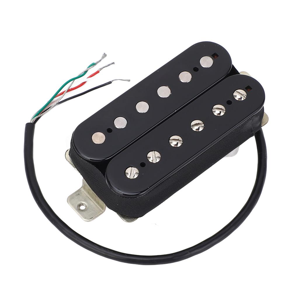 50mm Humbucker Pickup Alnico 5 Magnet Double Coil Pickup for 6 String Electric Guitar Bass Black