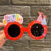 Party Fun Birthday Glasses Photo Props Plastic Decorative for Memorable Occasions