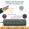 Universal Electrical Socket Extension Cable USB Power Strip for Office 4pcs AC-Outlets 3 USB Ports Surge Protector