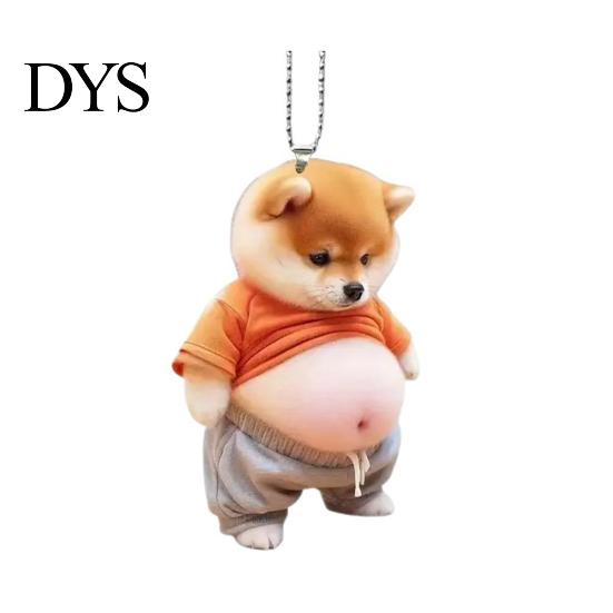 Fat Belly Cat Decor Automobile Pendant Car Ornament Lightweight Colorful Decoration Acrylic Hanging Mirror Windows Bags Striking