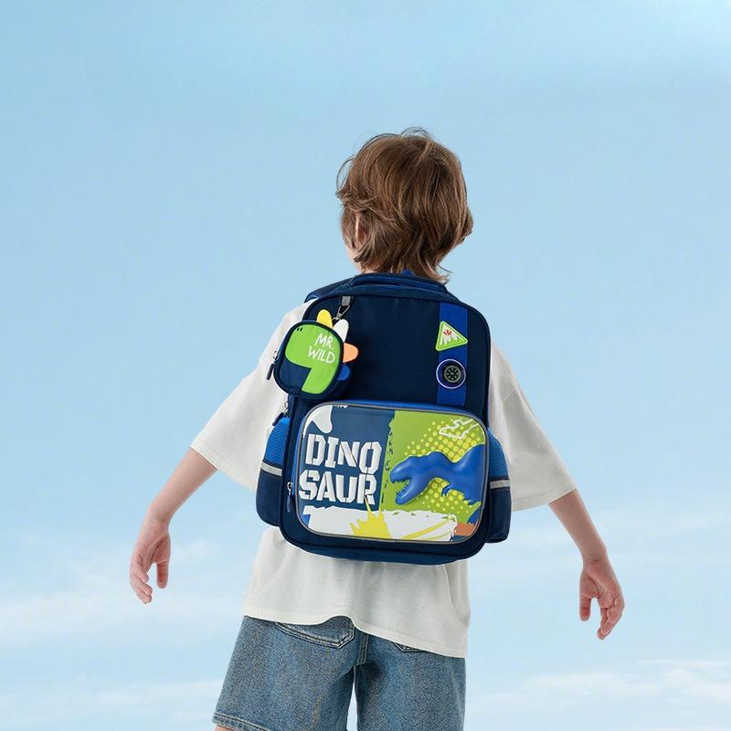 Little Dinosaur Boys and Girls Backpack - Cute Small Horse Large-capacity Student Schoolbag Children's Backpack