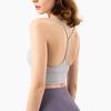 Women Comfortable Yoga Vest Pilates Sports Bra Summer Solid Beauty Back Fitness Longline Yoga Bra