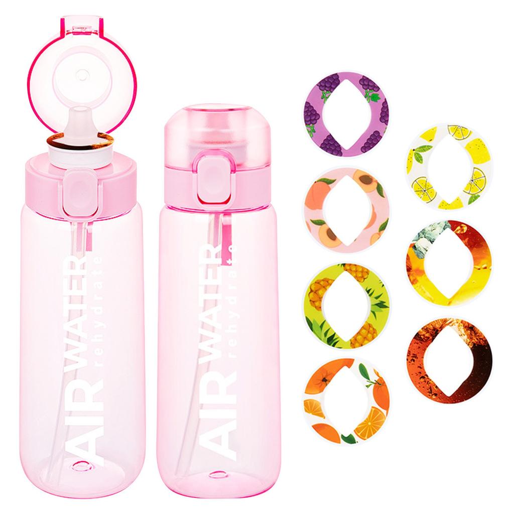 Tasting Fruit Water Bottle, 0 Sugar And 0 Calorie, Suction Cup, Multiple Rings