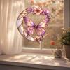 Butterfly Ornaments 2D Stained Decorative Home Decor Moon Light Catcher Window Hanger For Backyard Patio Balcony Tree Window