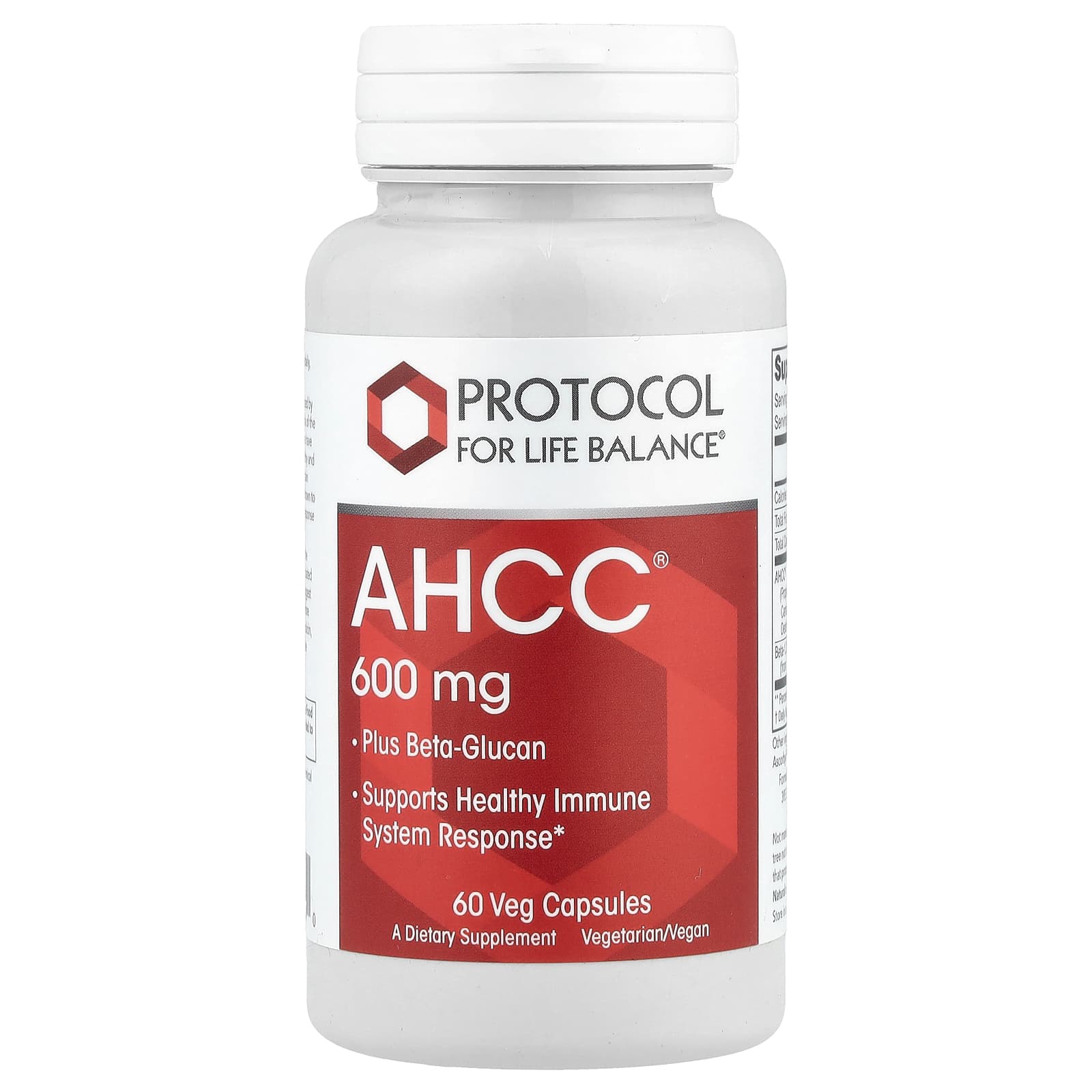 

Ahcc® Plus Beta Glucan, Veggie Capsules 60