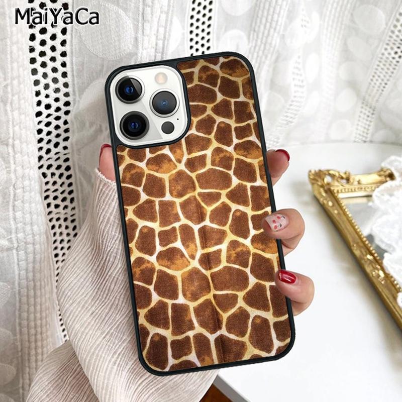 Giraffe Skin Pattern Phone Case Cover For iPhone 17 Air 16 15 6s Plus 11 12 13 14 Pro Max Shell Coque