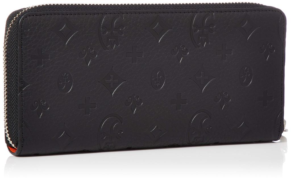 Castelbajac Marcel Small Long Wallet with Round Zipper, Black, 61616