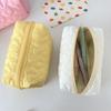 New Quilted Makeup Bag for Women Cosmetics Organizer Portable Travel Skincare Toiletry Bag Student Stationery Pouch Pencil Case