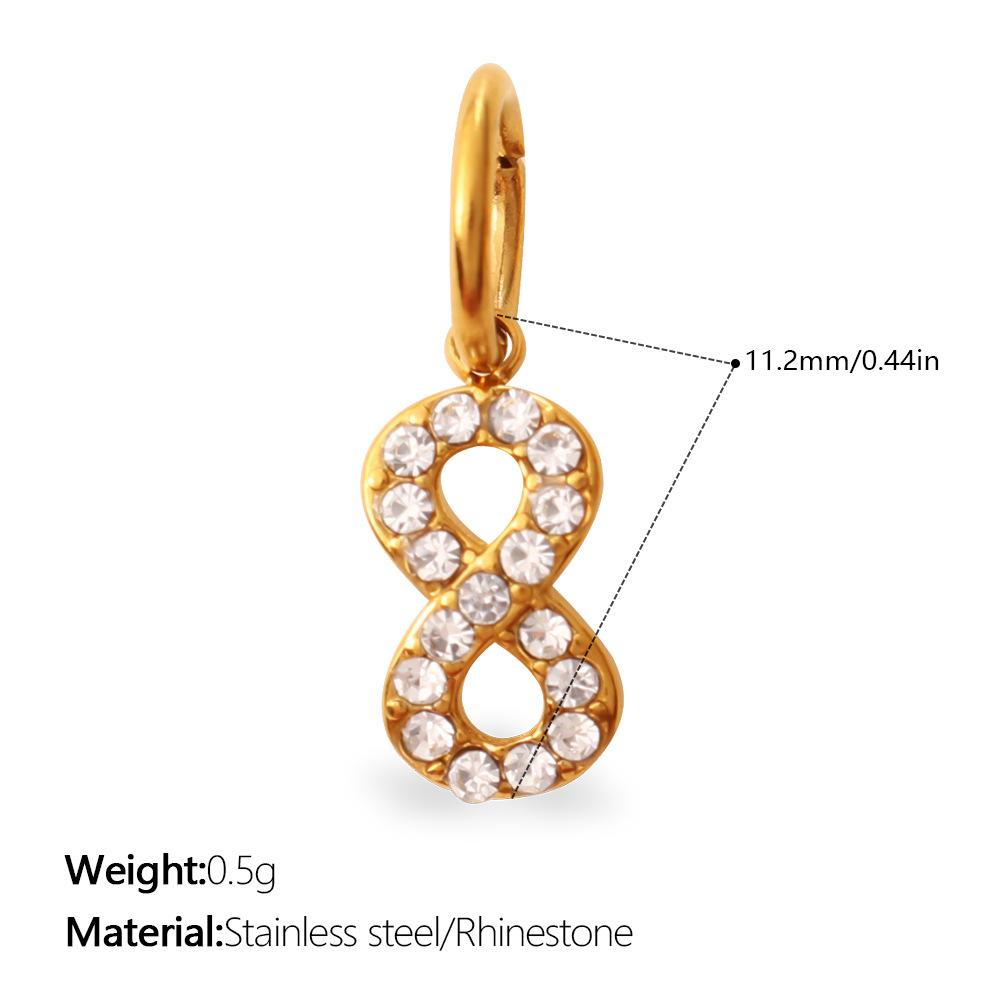 Exquisite Shining Diamond-Encrusted Gold Pendant, High-End Temperament, Light Luxury Earrings, Necklaces, Jewelry Accessories