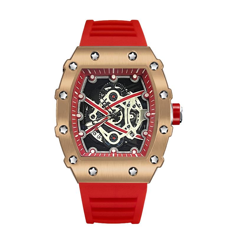 Casual Fashion Domineering Automatic Quartz Hollow Luminous Waterproof Darth Vader 1707 Men'S Watch