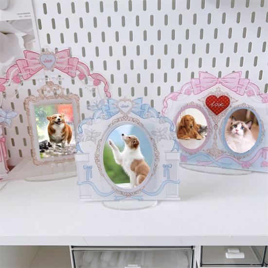Acrylic Standing Photo Frame Stylish Desktop Decor Sturdy Dustproof Waterproof for Your Favorite Photos