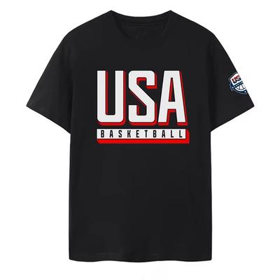 Dresy USA Basketball Dresy národního týmu Sportovní Pánské oblečení krátký rukáv Kulatý výstřih Potisk Pulovr Tričko 50402