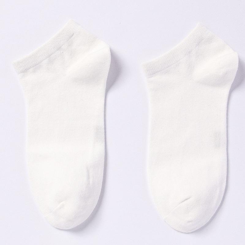 Pure Cotton Socks - Summer Cotton Candy-colored Short Socks - Children's Antibacterial Pure Color Women's Boat Socks
