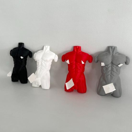 Muscular Man Wall Hook Heavy Duty 3D Printed Naked Body Art Decorative Hook Home Bathroom Shower Towel Sponge Clothes Hanger