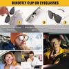 2 szt. Modne ultralekkie okulary przeciwsłoneczne TR z klipsem dla kierowców, okulary noktowizyjne, unisex, podróżne okulary przeciwsłoneczne