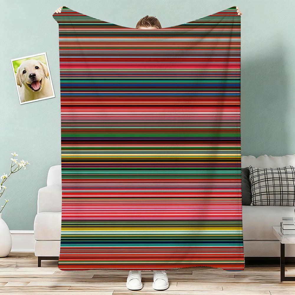 Abstract art G-Gerhard Richter Throw Lightweight 240g Flannel Blanket Soft Skin-friendly for Summer Cooling 75x90cm
