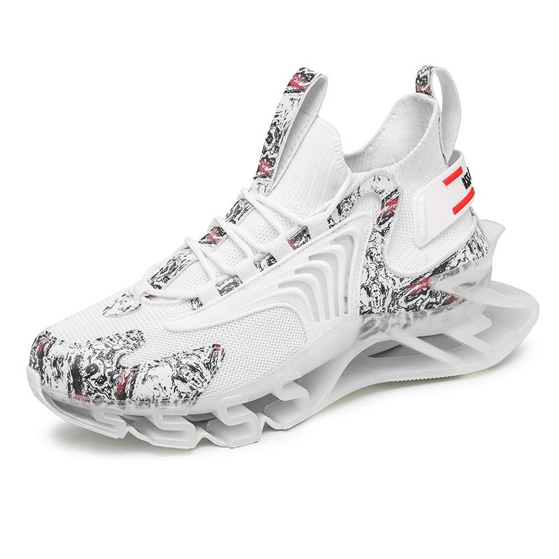 New men's casual shoes, professional running sports, shock-absorbing, teenagers and students, knife-edge sneakers for men