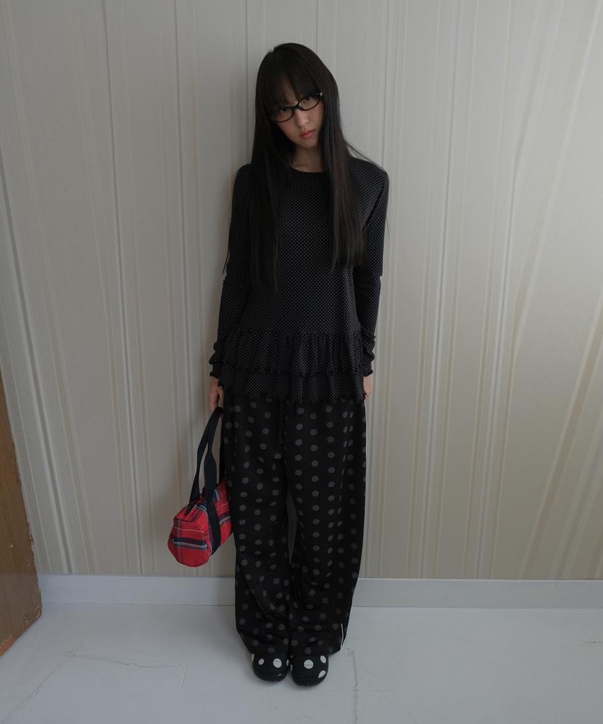 Baniswimeonteu Dot Banding Pants_Black