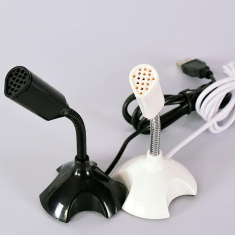 USB Computer Microphone High Sensitivity Condenser Mic 360 Degree Omnidirectional Pickup for Online Meetings Streaming